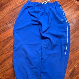 Men’s Nike Blue Joggers Pants Size L Zipper Cuff